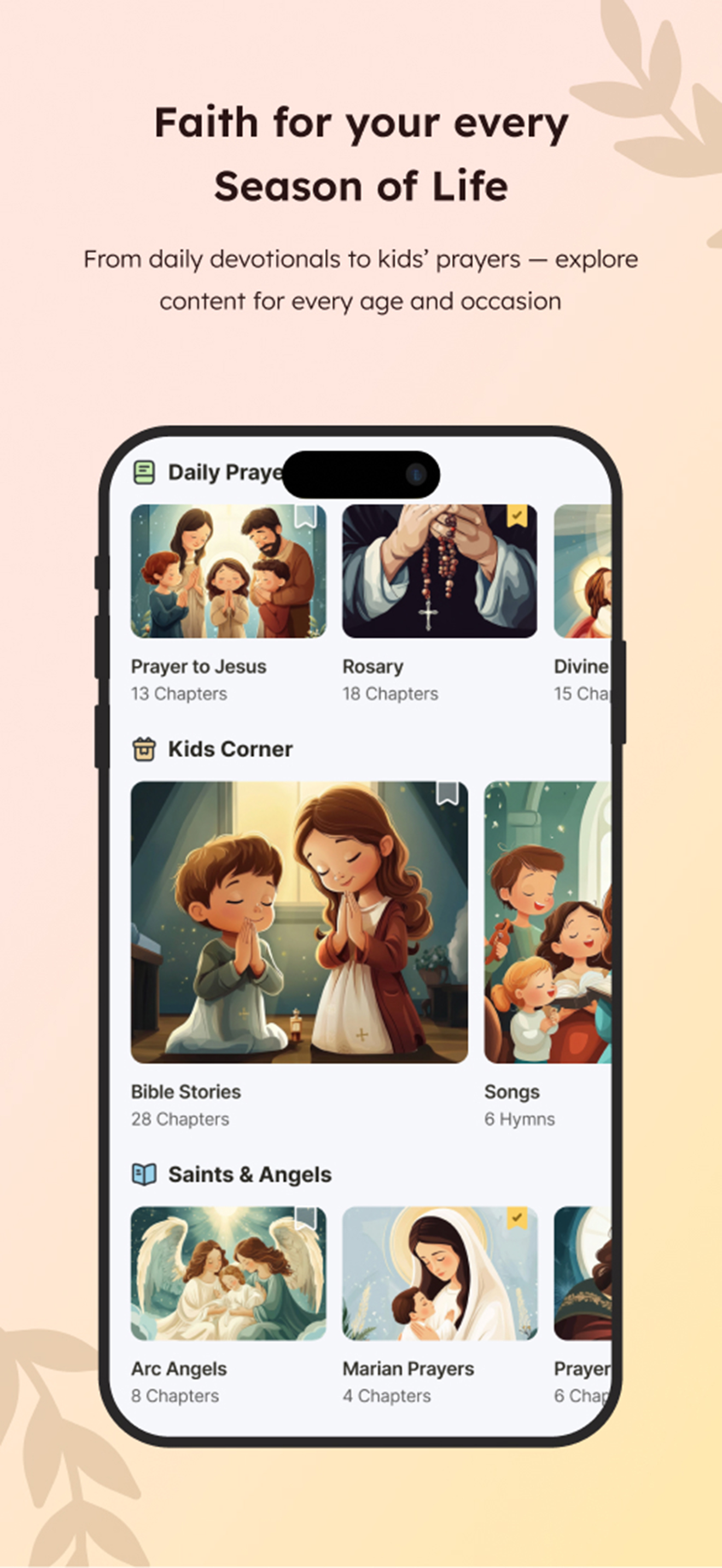 Faith for your every Season of Life – app screenshot